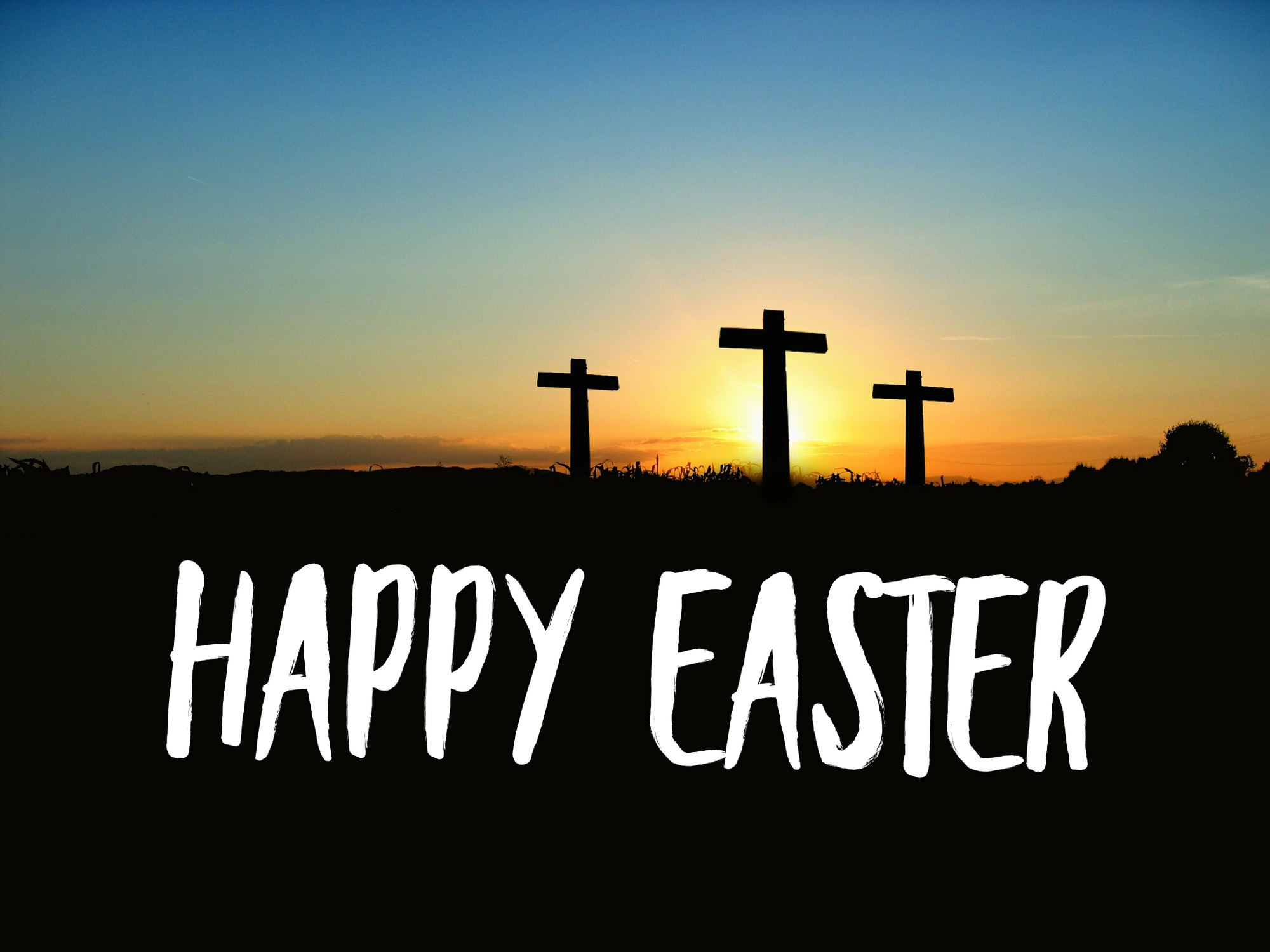 happy easter cross